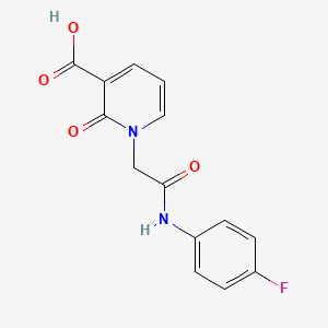 1-[(4-Fluoro-phenylcarbamoyl)-methyl]-2-oxo-1,2-dihydro-pyridine-3-carboxylic acid