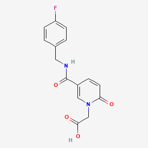 [5-(4-Fluoro-benzylcarbamoyl)-2-oxo-2H-pyridin-1-yl]-acetic acid