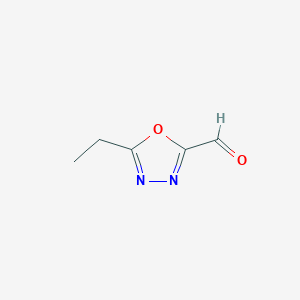 molecular formula C5H6N2O2 B13902750 5-Ethyl-1,3,4-oxadiazole-2-carbaldehyde CAS No. 944897-82-9