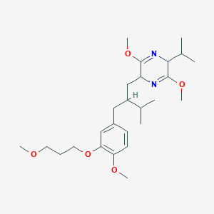 molecular formula C26H42N2O5 B13902760 3,6-Dimethoxy-2-[2-[[4-methoxy-3-(3-methoxypropoxy)phenyl]methyl]-3-methylbutyl]-5-propan-2-yl-2,5-dihydropyrazine 