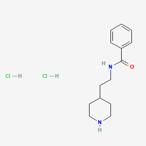 molecular formula C14H21ClN2O B1390277 N-(2-Piperidin-4-yl-ethyl)-benzamide dihydrochloride CAS No. 1185301-49-8