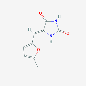 molecular formula C9H8N2O3 B13902781 5-[5-Methylfurfurylidene]hydantoin 