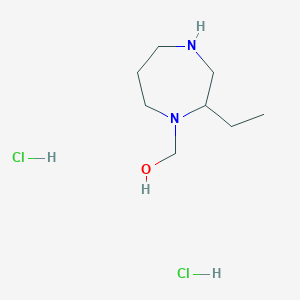 (2-Ethyl-1,4-diazepan-1-yl)methanol dihydrochloride