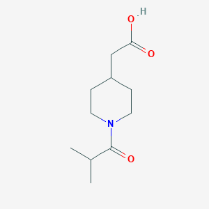 molecular formula C11H19NO3 B1390282 (1-Isobutyryl-piperidin-4-YL)-acetic acid CAS No. 1171916-91-8