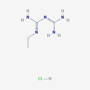 molecular formula C4H12ClN5 B13902823 N-ethylbiguanide hydrochloride CAS No. 2113-08-8