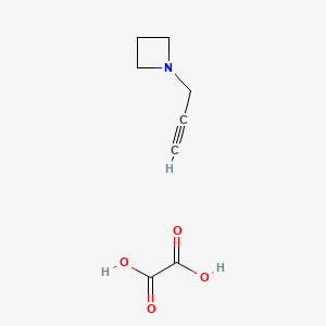 molecular formula C8H11NO4 B13902827 Oxalic acid;1-prop-2-ynylazetidine 