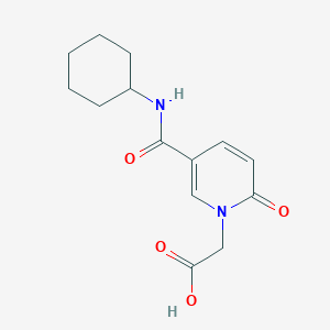 (5-Cyclohexylcarbamoyl-2-oxo-2H-pyridin-1-YL)-acetic acid