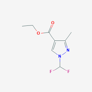 molecular formula C8H10F2N2O2 B13902841 Ethyl 1-(difluoromethyl)-3-methyl-pyrazole-4-carboxylate 