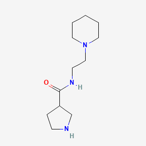 Pyrrolidine-3-carboxylic acid (2-piperidin-1-yl-ethyl)-amide