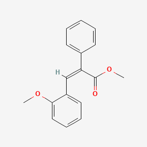 molecular formula C17H16O3 B13902855 methyl (Z)-3-(2-methoxyphenyl)-2-phenylprop-2-enoate 