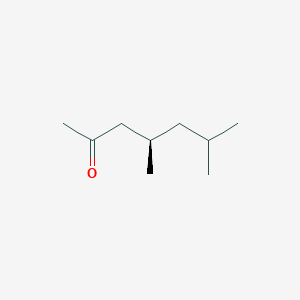 molecular formula C9H18O B13902871 (4R)-4,6-Dimethyl-2-heptanone CAS No. 531553-12-5