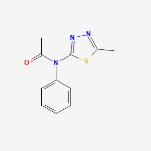 molecular formula C11H11N3OS B13902891 N-(5-methyl-1,3,4-thiadiazol-2-yl)-N-phenylacetamide 