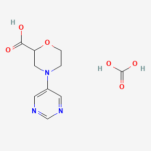 4-Pyrimidin-5-yl-morpholine-2-carboxylic acid carbonate