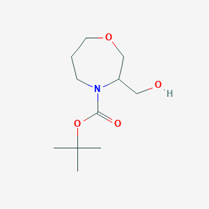 molecular formula C11H21NO4 B13902922 Tert-butyl 3-(hydroxymethyl)-1,4-oxazepane-4-carboxylate 