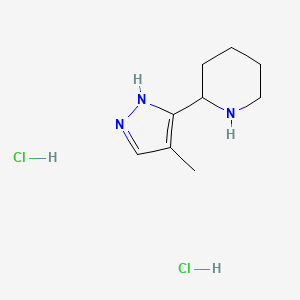 2-(4-Methyl-1H-pyrazol-3-yl)-piperidine dihydrochloride