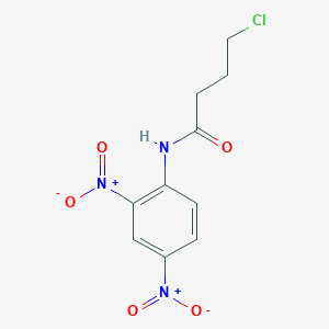 molecular formula C10H10ClN3O5 B13902946 4-chloro-N-(2,4-dinitrophenyl)butanamide 