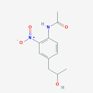 molecular formula C11H14N2O4 B13902962 N-(4-(2-hydroxypropyl)-2-nitrophenyl)acetamide 