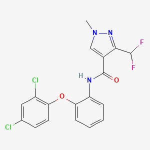 molecular formula C18H13Cl2F2N3O2 B13902968 Y12196 CAS No. 1671025-91-4