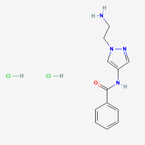 N-[1-(2-Amino-ethyl)-1H-pyrazol-4-yl]-benzamidedihydrochloride