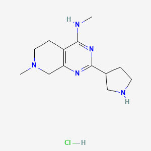 Methyl-(7-methyl-2-pyrrolidin-3-yl-5,6,7,8-tetrahydro-pyrido[3,4-d]pyrimidin-4-yl)-amine hydrochloride
