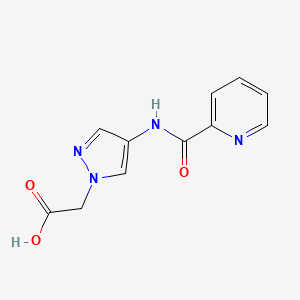 {4-[(Pyridine-2-carbonyl)-amino]-pyrazol-1-YL}-acetic acid