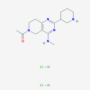 1-(4-Methylamino-2-piperidin-3-yl-7,8-dihydro-5h-pyrido[4,3-d]pyrimidin-6-yl)-ethanone dihcl