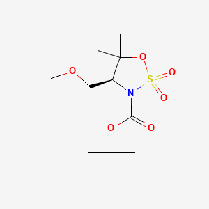 molecular formula C11H21NO6S B13903080 tert-butyl (4S)-4-(methoxymethyl)-5,5-dimethyl-2,2-dioxo-oxathiazolidine-3-carboxylate 