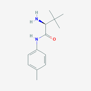 molecular formula C13H20N2O B13903088 (2S)-2-amino-3,3-dimethyl-N-(4-methylphenyl)butanamide 