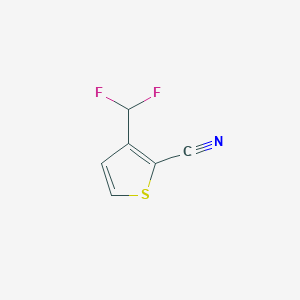 molecular formula C6H3F2NS B13903110 3-(Difluoromethyl)thiophene-2-carbonitrile 