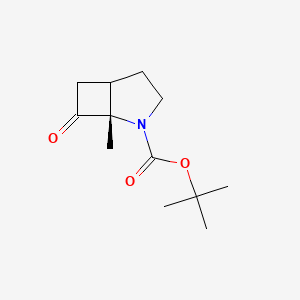 molecular formula C12H19NO3 B13903159 cis-1-Methyl-7-oxo-2-aza-bicyclo[3.2.0]heptane-2-carboxylic acid tert-butyl ester 