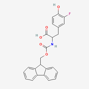 molecular formula C24H20FNO5 B1390316 Fmoc-3-fluoro-DL-tyrosine CAS No. 1219389-96-4