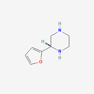 molecular formula C8H12N2O B13903166 (S)-2-(Furan-2-yl)piperazine 
