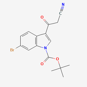 1-Boc-6-bromo-3-cyanoacetylindole