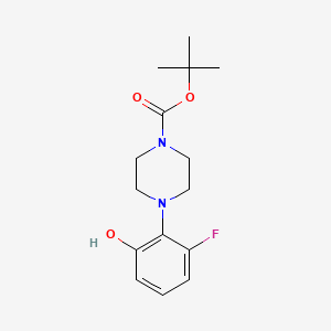 Tert-butyl 4-(2-fluoro-6-hydroxyphenyl)piperazine-1-carboxylate