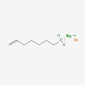 molecular formula C8H15BrMg B13903200 Vinylhexylmagnesium bromide 