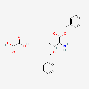 molecular formula C20H23NO7 B13903212 benzyl 2-amino-3-phenylmethoxybutanoate;oxalic acid 