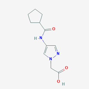 [4-(Cyclopentanecarbonyl-amino)-pyrazol-1-yl]-acetic acid