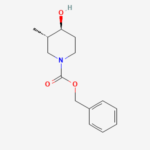 molecular formula C14H19NO3 B13903305 benzyl (3S,4S)-4-hydroxy-3-methylpiperidine-1-carboxylate 
