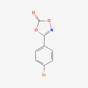 molecular formula C8H4BrNO3 B13903323 3-(4-Bromophenyl)-1,4,2-dioxazol-5-one 