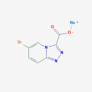 molecular formula C7H3BrN3NaO2 B13903331 Sodium 6-bromo-[1,2,4]triazolo[4,3-a]pyridine-3-carboxylate 