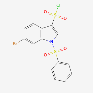 6-Bromo-1-phenylsulfonyl-3-chlorosulfonylindol