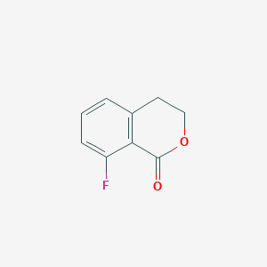 molecular formula C9H7FO2 B13903383 8-fluoro-3,4-dihydro-1H-2-benzopyran-1-one 