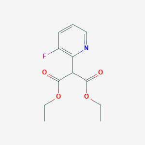 molecular formula C12H14FNO4 B13903463 Diethyl (3-fluoro-2-pyridyl)malonate 
