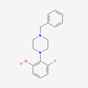 2-(4-Benzylpiperazin-1-yl)-3-fluorophenol
