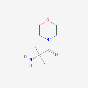 molecular formula C8H16N2O2 B13903475 2-Amino-2-methyl-1-(morpholin-4-yl)propan-1-one 