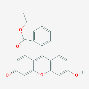 molecular formula C22H16O5 B13903505 Ethyl 2-(6-hydroxy-3-oxo-xanthen-9-yl)benzoate CAS No. 72616-76-3
