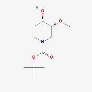 molecular formula C11H21NO4 B13903528 Tert-butyl (3R,4S)-4-hydroxy-3-methoxy-piperidine-1-carboxylate 
