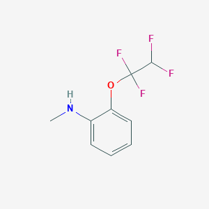molecular formula C9H9F4NO B13903531 N-Methyl-2-(1,1,2,2-tetrafluoroethoxy)aniline 