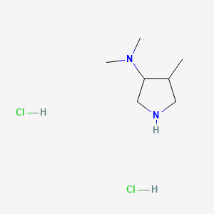 molecular formula C7H18Cl2N2 B13903532 N,N,4-trimethylpyrrolidin-3-amine;dihydrochloride 