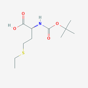 molecular formula C11H21NO4S B1390354 Boc-d-2-amino-4-(ethylthio)butyric acid CAS No. 108329-74-4